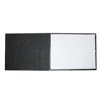 Image for M+a Matting Waterhog Cleanshield Stride-Rubber Frame W/Charcoal Mat 36.5 X 92.5" from HD Supply