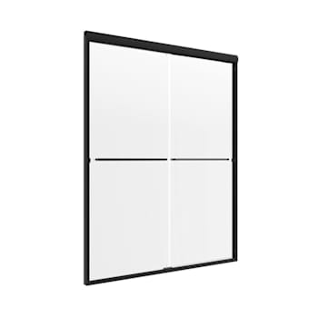 Craft + Main Cove 48 × 72-Inch Frameless Sliding Shower Door Clear/Matte Black