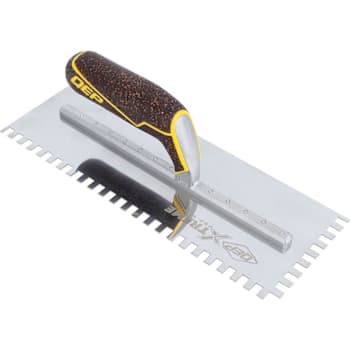 QEP 1/4" X 3/8" X 1/4" Square Notch Stainless Trowel W/ Cork Handle