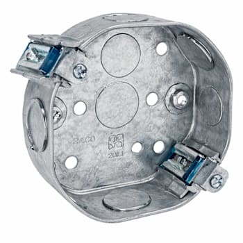 Image for Hubbell 4" Round Ceiling Rated Box 1/2"D Old Work from HD Supply