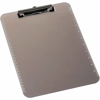 Business Source Transparent Plastic Clipboard