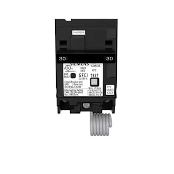 Image for Siemens Gfci Circuit Breaker, 2-Pole, 30 Amp from HD Supply
