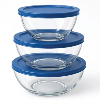Fortis 6pc Glass Mixing Bowl Set Case Of 6