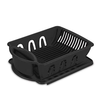 Sterilite Dish Sink Set - Black Case Of 6