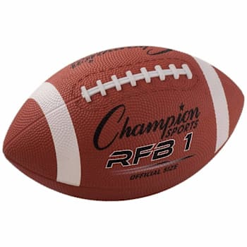 Champion Sports Official Size Rubber Football