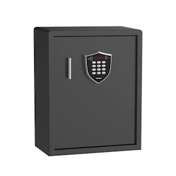 Shield Security Surface Wall Safe, 17" Laptop Compatible, Black Finish