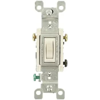 Image for Leviton 15 Amp 3-Way Toggle Light Switch White from HD Supply