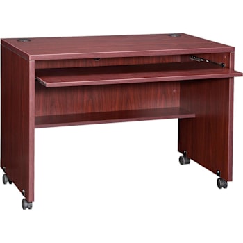 Lorell Essentials Computer Workstation Mahogany Finish