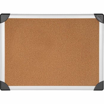 Lorell Aluminum Frame Corkboard 24" H X 36" W