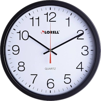 Lorell 12-1/2" Slimline Wall Clock