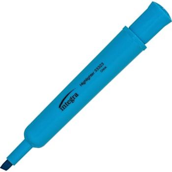 Image for Integra Chisel Tip Highlighters Blue Package Of 12 from HD Supply