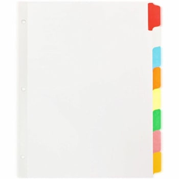 Business Source Laminated Write-On Tab Indexes Package Of 8