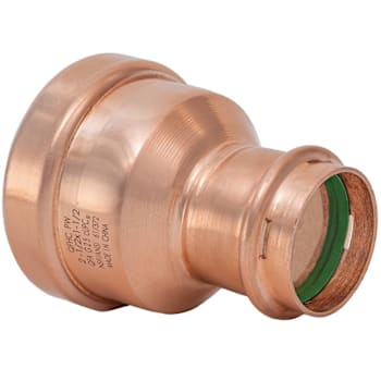Quickfitting Surepress® 2-1/2" Press X 1-1/2" Press Copper Reducing Coupling