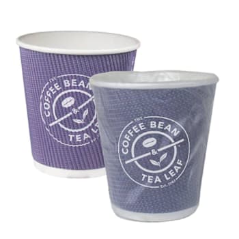 Amenity Services Coffee Bean & Tea Leaf 10 Oz Wrapped Hot Cups Case Of 500