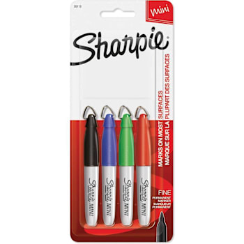 Image for Sharpie Mini Markers Assorted Colors Package Of 4 from HD Supply