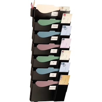 Officemate Grande Central Wall Filing System Set Of 7 Pockets