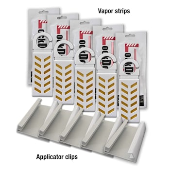 Lockdown Trash Room Fly Control Vapor Strips And Clips 125 Sqft Case Of 5