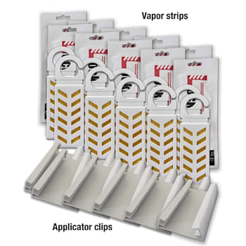 Lockdown Trash Room Fly Control Vapor Strips And Clips 250 Sqft Case Of 10