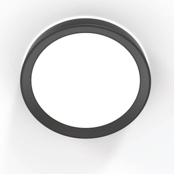 Image for Juno Solana 17" LED Flush Mount With Halo Accent, 27/30/35/40/50k, Matte Black from HD Supply