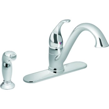 Image for Moen® Camerist™ Low-Arc Kitchen Faucet, 1.5 GPM, Chrome, 1 Handle from HD Supply
