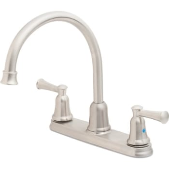 Image for CFG® Capstone™ 2 Handle Kitchen Faucet With Sprayer, 1.5 GPM, Classic Stainless from HD Supply