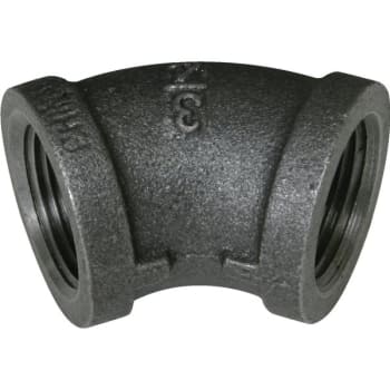 Image for Mueller Streamline Black Malleable Iron 45° Elbow, 3/4 X 3/4" from HD Supply