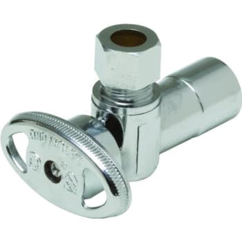 Image for Maintenance Warehouse® Quarter-Turn Angle Stop Valve 1/2" Sweat X 3/8" Comp from HD Supply