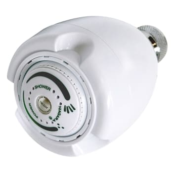Image for Niagara Earth Spa 3 Spray Setting 1.5 GPM Fixed Mount Showerhead In White from HD Supply