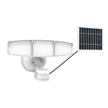 Cooper Lighting Next Gen Solar-Powered LED Security Floodlight 3 Head W/ Motion