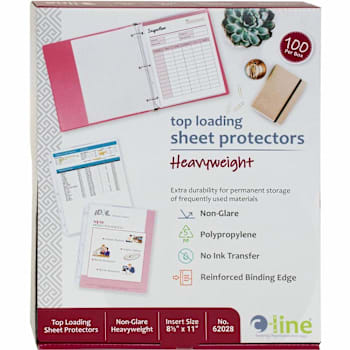 C-Line Poly Top-Loading Sheet Protectors Package Of 100