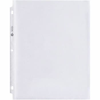 Business Source Top-Loading Poly Sheet Protectors Package Of 100