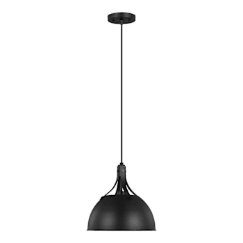 Image for Generation Lighting Rockland 1-Light Hanging Pendant Light, Midnight Black from HD Supply