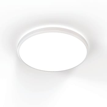 Image for Juno 14" LED Flush Mount With Interchangeable Trim Ring, 27/30/35/40/50k, White from HD Supply