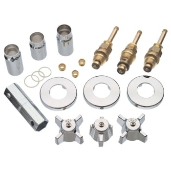 DANCO® Remodeling Trim Kit, For Use With Sterling 3-Metal Handles Tub/Shower Faucets, Brass