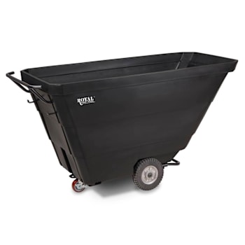 Royal Basket Trucks Tilt Truck, Utility, Black, 1 Cu Yd