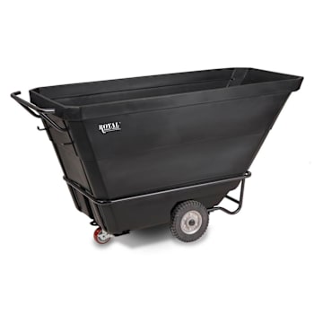 Royal Basket Trucks Tilt Truck, Standard, Black, 1 Cu Yd