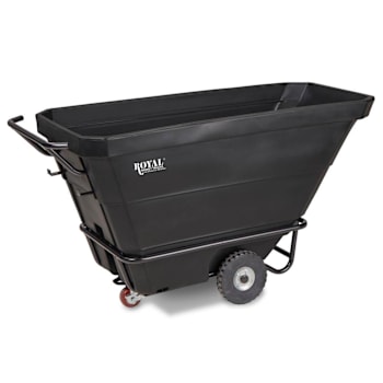 Royal Basket Trucks Tilt Truck, Standard, Black, 1/2 Cu Yd