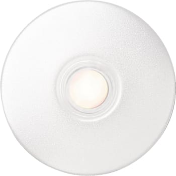 Newhouse Hardware 2.5" Lighted Round Door Chime Button, White