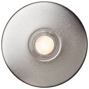 Newhouse Hardware 2.5" Lighted Round Door Chime Button, Satin Nickel