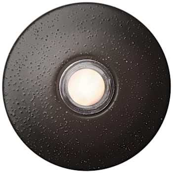 Newhouse Hardware 2.5" Lighted Round Door Chime Button, Black