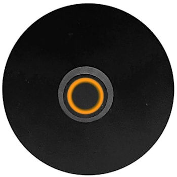 Newhouse Hardware 2.5" Round Metal Doorbell Button, Black