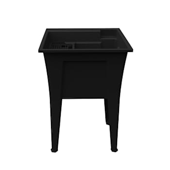Rugged Tub 24"X22" Black Utility/Laundry Sink