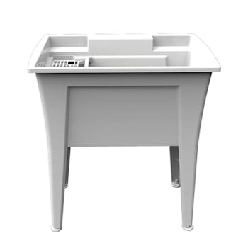 Rugged Tub 32"X22" White Freestanding Utility/Laundry Sink