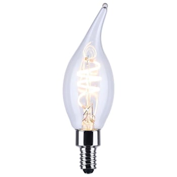 Image for SATCO 4 Watt Ca11 Led, Reminiscent, Flex Gray Coil Filament, E12, 2700k 120 Volt Case Of 6 from HD Supply