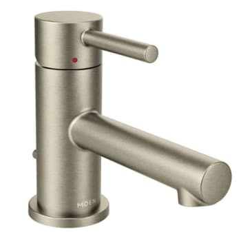 Image for Moen Lifeshine Brushed Nickel One-Handle Low Arc Bathroom Faucet 1.5 GPM from HD Supply