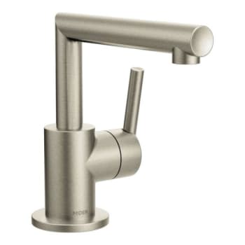 Moen Brushed Nickel One-Handle One-Hole Mount Bathroom Faucet 1.5 GPM