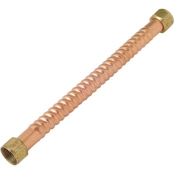 Image for Brasscraft 3/4" Fip X 3/4" Fip X 18" Copper Water Heater Connector 7/8 In. Od from HD Supply
