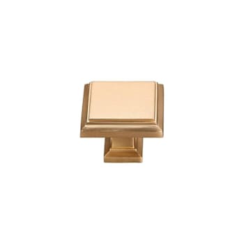 Image for Seasons Accent 1" Modern Square Cabinet Knob, Gold, Package Of 5 from HD Supply