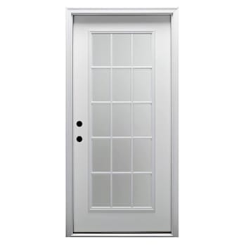 Image for Mmi Door 34"X80" RH 15-Lite Clear Glass Prehung Front Door On 6-9/16" Frame from HD Supply
