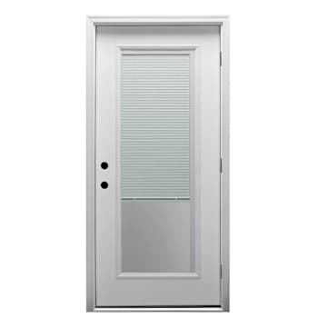 Image for Mmi Door 32"X80" Internal Blinds LH Full-Lite Clear Primed Prehung Front Door from HD Supply